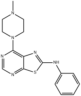 [7-(4-METHYLPIPERAZIN-1-YL)THIAZOLO[5,4-D]PYRIMIDIN-2-YL]PHENYLAMINE Struktur