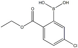 5-CHLORO-2-(ETHOXYCARBONYL)PHENYLBORONIC ACID Struktur