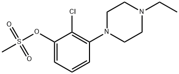 2-CHLORO-3-(4-ETHYLPIPERAZIN-1-YL)PHENYL METHANESULFONATE Struktur