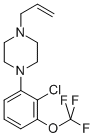 Piperazine, 1-[2-chloro-3-(trifluoromethoxy)phenyl]-4-(2-propen-1-yl)- Struktur