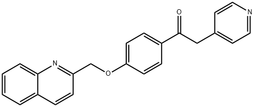 2-PYRIDIN-4-YL-1-[4-(QUINOLIN-2-YLMETHOXY)-PHENYL]-ETHANONE Struktur