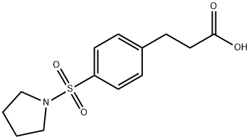 3-[4-(PYRROLIDIN-1-YLSULFONYL)PHENYL]PROPANOIC ACID Struktur