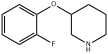 3-(2-FLUOROPHENOXY)PIPERIDINE Struktur