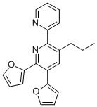 5,6-DI(FURAN-2-YL)-3-PROPYL-[2,2']BIPYRIDINYL Struktur