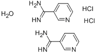 PYRIDINE-3-CARBOXIMIDAMIDE HEMIHYDRATE HYDROCHLORIDE Struktur