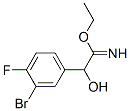 Benzeneethanimidic  acid,  3-bromo-4-fluoro--alpha--hydroxy-,  ethyl  ester  (9CI) Struktur