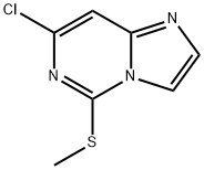 7-chloro-5-(Methylthio)iMidazo[1,2-c]pyriMidine Struktur