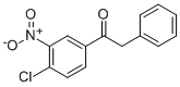 1-(4-CHLORO-3-NITROPHENYL)-2-PHENYLETHANONE Struktur