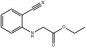 ETHYL 2-(2-CYANOANILINO)ACETATE Struktur