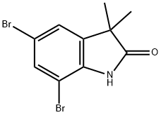 5,7-Dibromo-3,3-dimethyloxindole Struktur