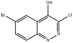 4-Cinnolinol,  6-bromo-3-chloro- Struktur