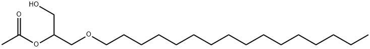 1-O-HEXADECYL-2-ACETYL-RAC-GLYCEROL Struktur