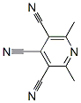 3,4,5-Pyridinetricarbonitrile,  2,6-dimethyl- Struktur