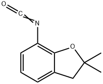 2,2-DIMETHYL-2,3-DIHYDRO-1-BENZOFURAN-7-YL ISOCYANATE Struktur