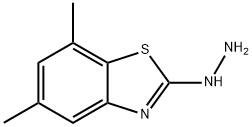 5,7-DIMETHYL-2(3H)-BENZOTHIAZOLONE HYDRAZONE Struktur