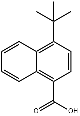 4-(1,1-dimethylethyl)-1-Naphthalenecarboxylic acid Struktur