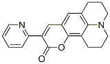 10-(2-Pyridyl)-2,3,6,7-tetrahydro-1H,5H,11H-[1]benzopyrano[6,7,8-ij]quinolizine-11-one Struktur