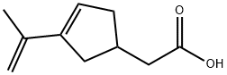 3-Cyclopentene-1-acetic acid, 3-(1-methylethenyl)- (9CI) Struktur