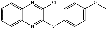 2-CHLORO-3-[(4-METHOXYPHENYL)THIO]QUINOXALINE Struktur