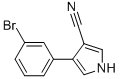 4-(3-BROMOPHENYL)-1H-PYRROLE-3-CARBONITRILE Struktur