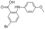 5-BROMO-2-(4-METHOXY-PHENYLAMINO)-BENZOIC ACID Struktur