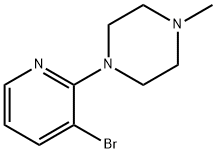 1-(3-bromo-pyridin-2-yl)-4-methyl-piperazine Struktur