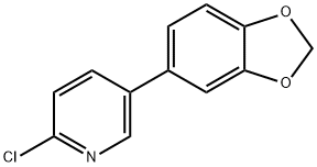 5-(1,3-BENZODIOXOL-5-YL)-2-CHLORO-PYRIDINE Struktur