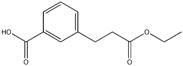 3-(2-ETHOXYCARBONYL-ETHYL)-BENZOIC ACID Struktur