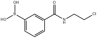 3-(2-CHLOROETHYLCARBAMOYL)BENZENEBORONIC ACID Struktur