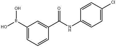 3-[(4-Chlorophenyl)carbamoyl]benzeneboronic acid Struktur