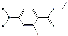 4-ETHOXYCARBONYL-3-FLUOROPHENYLBORONIC ACID Struktur