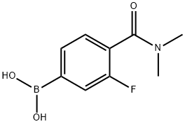 4-(DIMETHYLCARBAMOYL)-3-FLUOROBENZENEBORONIC ACID Struktur