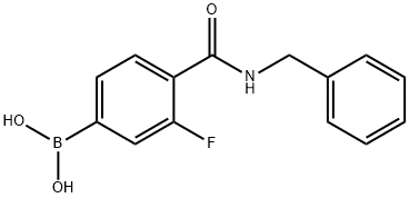 4-(BENZYLCARBAMOYL)-3-FLUOROBENZENEBORONIC ACID 97 Struktur