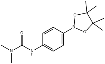 4-[(DIMETHYLCARBAMOYL)AMINO]BENZENEBORONIC ACID, PINACOL ESTER 95%4-(3-DIMETHYLUREIDO)BENZENEBORONIC ACID, PINACOL ESTER Struktur