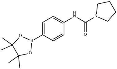 4-[(PYRROLIDIN-1-YLCARBONYL)AMINO]BENZENEBORONIC ACID, PINACOL ESTER 97 price.