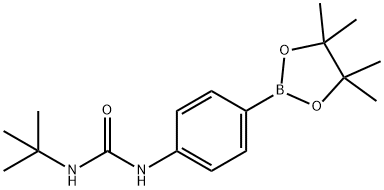 4-(3-叔丁基L脲)苯基硼酸頻哪醇酯, 874297-78-6, 結構式