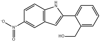 (2-(5-NITRO-1H-INDOL-2-YL)PHENYL)METHANOL Struktur