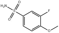 3-FLUORO-4-METHOXYBENZENESULFONAMIDE Struktur