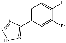 5-(3-BROMO-4-FLUORO-PHENYL)-2H-TETRAZOLE Struktur