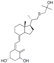 1,25-dihydroxy-23-thiavitamin D3 Struktur