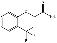 2-[(2-TRIFLUOROMETHYL)PHENOXY]ETHANETHIOAMIDE Struktur