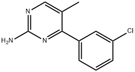 4-(3-CHLOROPHENYL)-5-METHYLPYRIMIDIN-2-AMINE Struktur