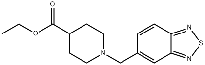 Ethyl 1-(benzo[c][1,2,5]thiadiazol-5-ylMethyl)piperidine-4-carboxylate Struktur