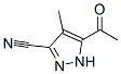 Pyrazole-3-carbonitrile, 5-acetyl-4-methyl- (8CI) Struktur