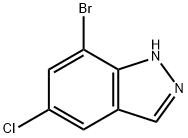 7-Bromo-5-chloro-1H-indazole Struktur