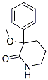 3-methoxy-3-phenyl-2-piperidinone Struktur