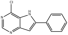 4-chloro-6-phenyl-5H-pyrrolo[3,2-d]pyrimidine Struktur