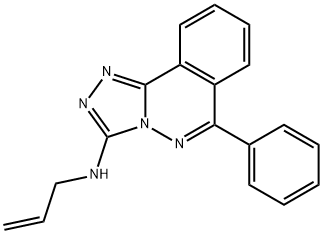 1,2,4-Triazolo(3,4-a)phthalazin-3-amine, 6-phenyl-N-2-propenyl- Struktur