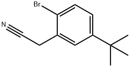 2-BROMO-5-(TRIFLUOROMETHYL)PHENYLACETONITRILE Struktur