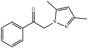 2-(3,5-dimethyl-1H-pyrazol-1-yl)-1-phenyl-1-ethanone Struktur